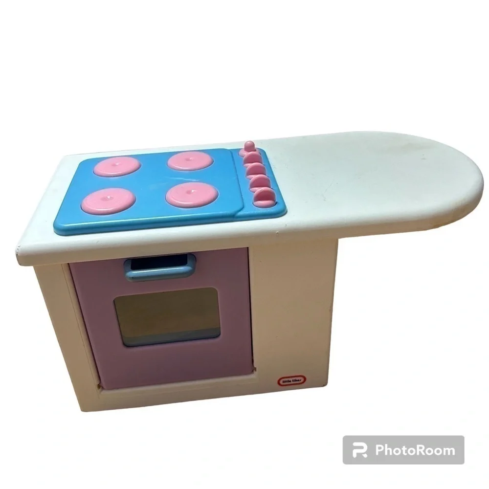 Vintage Little Tikes My Size Grill & Stove Rare Doll House Barbie Play Furniture